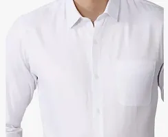 Cotton Rich White Twill Stain Shirts-thumb2