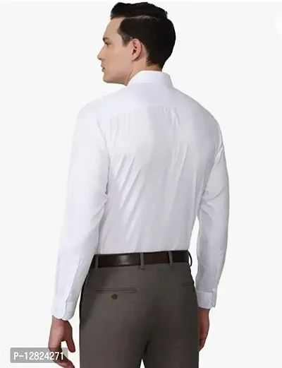 Cotton Rich White Twill Stain Shirts-thumb4