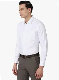 Cotton Rich White Twill Stain Shirts-thumb1
