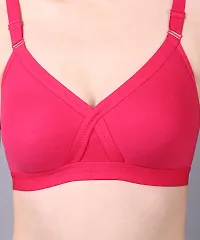 NSALIZA Women Solid Minimizer Net Wirefree Non Padded Bra - Dark Pink, 40D |CSTRPQPNK40D|-thumb4