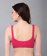 NSALIZA Sanvi Sports Women's Padded T-Shirt Bra Rani 38B Pink-thumb1