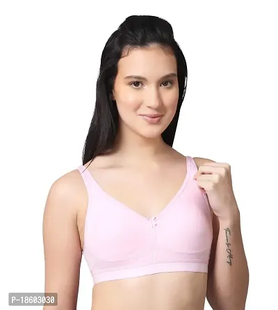 NSALIZA Soffy Sports Women's Non Padded T-Shirt Bra SF13_Baby Pink 34B-thumb0