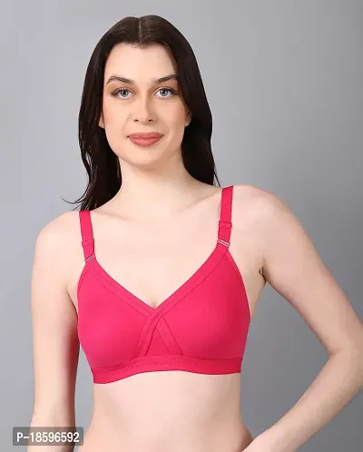 NSALIZA Petal Cross Strap Women's Non Padded T-Shirt Bra CC99-thumb3