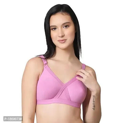 NSALIZA Petal Cross Strap Women's Non Padded T-Shirt Bra CC99