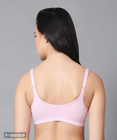 NSALIZA Soffy Sports Women's Non Padded T-Shirt Bra SF13_Baby Pink 34B-thumb2