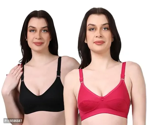 NSALIZA Tiara Thread Women's Non Padded T-Shirt Bra Pack of 2