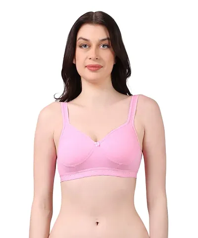 NSALIZA Women Solid Ethnic Wear Full Coverage Lightly Padded Bra - Dark Pink, 28B |SPTSANVIDPNK28B|