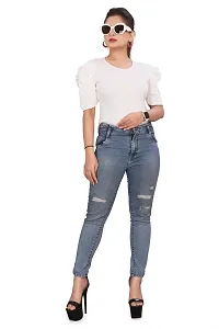 CRYSTON Casual Puff Sleeve Top for Women,Round Neck?Casual Tops, Regular wear Solid Tops for Women (Pack of 1)-thumb4