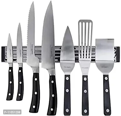 Magnet Kitchen Knife Holder, Knife Rack Strip Patti 13 Inch (Black)