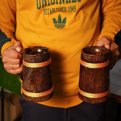 Wooden Mugs and Glasses
