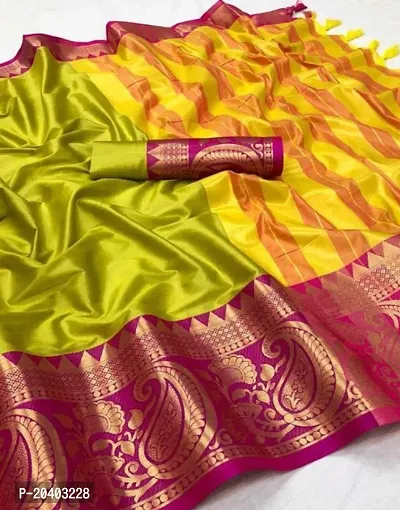 Stylish Fancy Designer Tussar Silk Saree With Blouse Piece For Women-thumb0