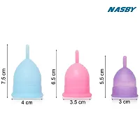 Reusable Menstrual Cup for Women | with Pouch | Ultra Soft, Odour  Rash Free|100% Medical Grade Silicone|No Leakage|Protection for Up to 8-10 Hours-thumb2