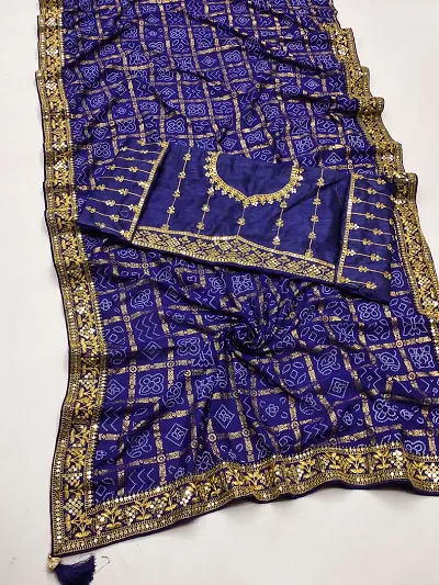 New In Art Silk Saree with Blouse piece 