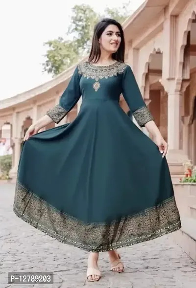 Stylish Rayon Ethnic Gowns For Women
