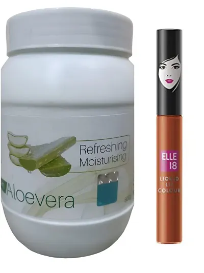 Opal aleo vera body cream 800g + Elle18 liquid lipstick