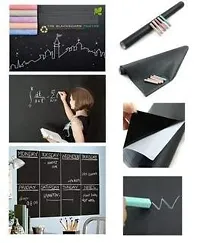 ?Kshavi Removable Decal Chalkboard Wall Sticker Board for Home Office School College Kitchen Kids Room (Size :- 45 x 200 cm.) (Black Board)-thumb2