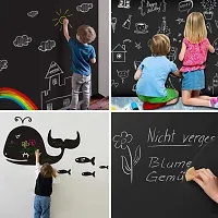 ?Kshavi Removable Decal Chalkboard Wall Sticker Board for Home Office School College Kitchen Kids Room (Size :- 45 x 200 cm.) (Black Board)-thumb4