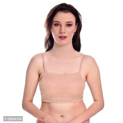 Women's Cotton Soft Padded Non-Wired Regular Bra (34, Skin)