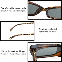 Jubilant UV Protected Retro Fashion Cat Eye Sunglasses for Women Inspired From Priyanka Chopra (Leopard Frame/Brown Lens)-thumb1