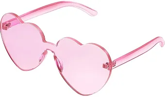 Jubilant Heart Shape Sunglasses Party for Women/Girls (Pink)-thumb2