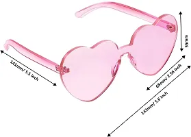 Jubilant Heart Shape Sunglasses Party for Women/Girls (Pink)-thumb4