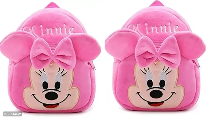 Minnie Pink Waterproof Stylish School Bagnbsp;nbsp;5 L, Pack Of 2-thumb0