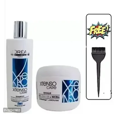 Xtenso shampoo hair mask and hair dye brush