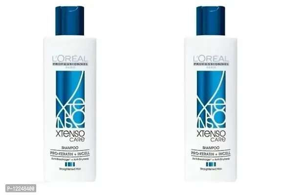 Loreal Professionnel Paris Xtenso Care Shampoo- Pro Keratin And Incell, 2 Pieces-thumb0