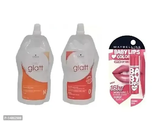 strait glatt hair straightener+strait glatt neutralizing balm set of 1+maybilline lip balm pack of 1