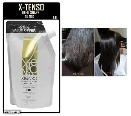 BEST HAIR TREATMENT CREAM - Xtenso Oleoshape Oil Trio Smoothing Cream Resistant Hair 400ml-thumb0
