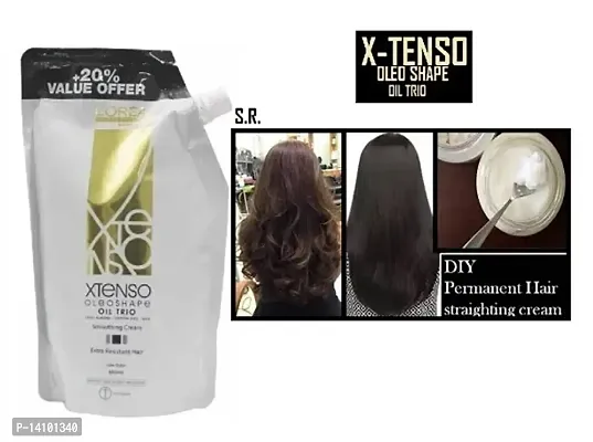 GET FRIZZ FREE HAIR WITH - Xtenso Oleoshape Oil Trio Smoothing Cream Resistant Hair 400ml-thumb0