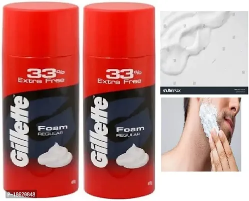 Gillette Classic Regular Pre Shave Foam, 418g with 33% Extra Free pack off 2-thumb0