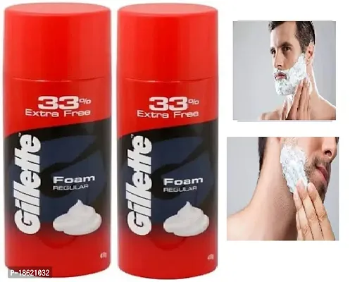 Gillette Classic Regular Pre Shave Foam, 418g with 33% Extra Free pack of 2
