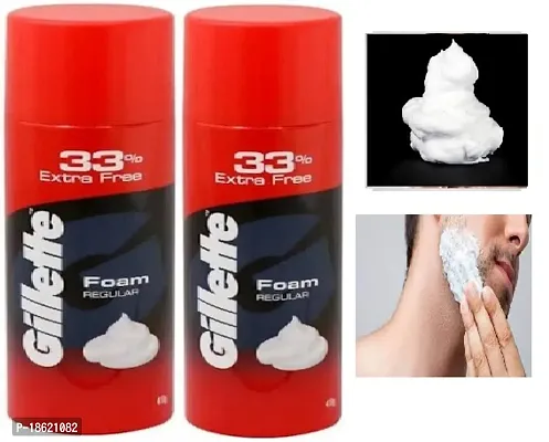 Gillette Classic Regular Pre Shave Foam, 418g with 33% Extra Free pack of 2-thumb0