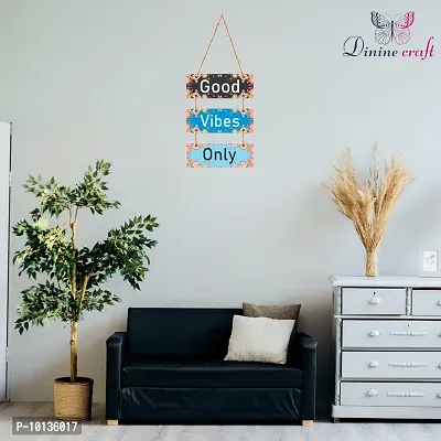 Dinine Craft Decorative Wall Hanging Wooden Art Decoration Item | Wall Hanging For Bedroom and Home Decor | Quotess Decor | Wall Art for Home | Mdf Wall Decor | 5 Plates (19)-thumb5