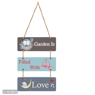 Dinine Craft Decorative Wall Hanging Wooden Art Decoration Item | Wall Hanging For Bedroom and Home Decor | Quotess Decor | Wall Art for Home | Mdf Wall Decor | 5 Plates (21)-thumb0