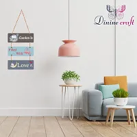 Dinine Craft Decorative Wall Hanging Wooden Art Decoration Item | Wall Hanging For Bedroom and Home Decor | Quotess Decor | Wall Art for Home | Mdf Wall Decor | 5 Plates (21)-thumb2