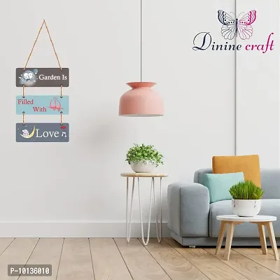 Dinine Craft Decorative Wall Hanging Wooden Art Decoration Item | Wall Hanging For Bedroom and Home Decor | Quotess Decor | Wall Art for Home | Mdf Wall Decor | 5 Plates (21)-thumb3