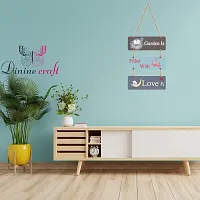 Dinine Craft Decorative Wall Hanging Wooden Art Decoration Item | Wall Hanging For Bedroom and Home Decor | Quotess Decor | Wall Art for Home | Mdf Wall Decor | 5 Plates (21)-thumb1