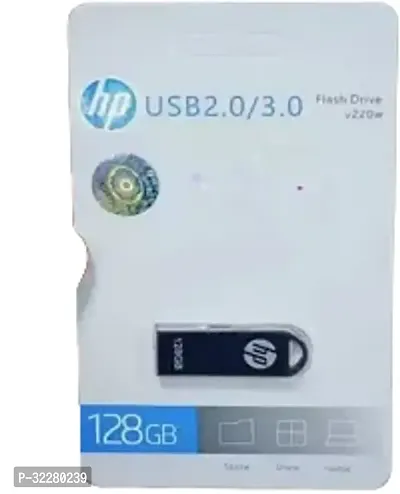 PD V220 2IN1 OTG METALS 64, 128 GB Pen Drive  (Silver)