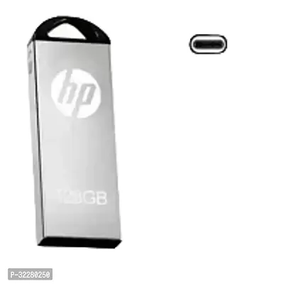 PD V220 2IN1 OTG METALS 64, 128 GB Pen Drive  (Silver)-thumb0