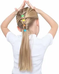 Designer 50 Pieces Colors Mini Hairbands For Women Multicolor Rubber Band-thumb1