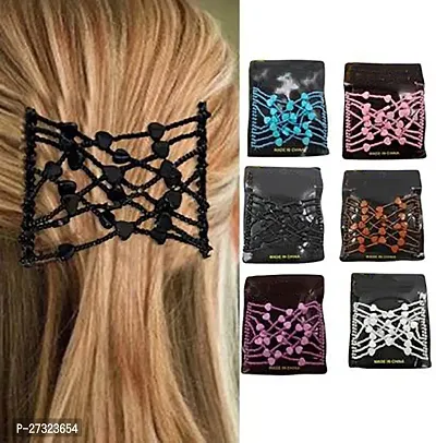 Designer Multicoloured Hair Accessories For Women Pack Of 6-thumb0