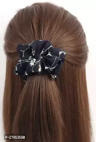 Designer Elastic Cottin Fabric Hair Bands Scrunchy For Women Or Women Hair Accessories Rubber Band-thumb2