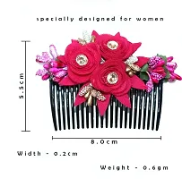 Designer Flower Design Hair Pin Comb/Hair Clip For Women Pack Of 2 Hair Clip-thumb1