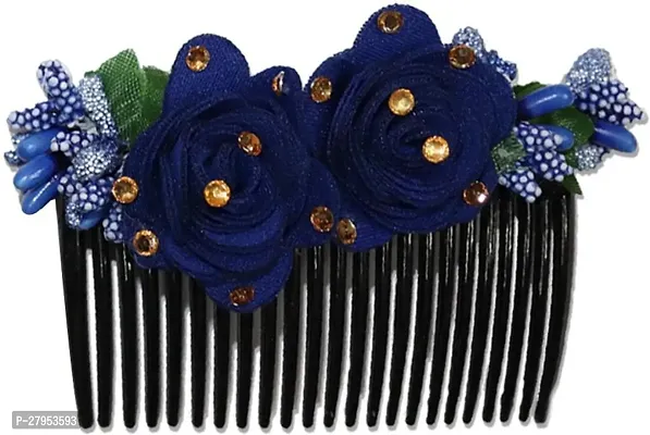 Designer Artificial Flowers Jewellery Hair Comb Pin For Women Pack Of 2 Hair Pin-thumb3