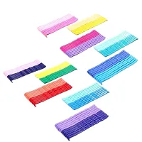 50 pcs color Counts Bobby Hair Pins Colorful Rubber Non-Slip Metal Hair Clips for girls-thumb3