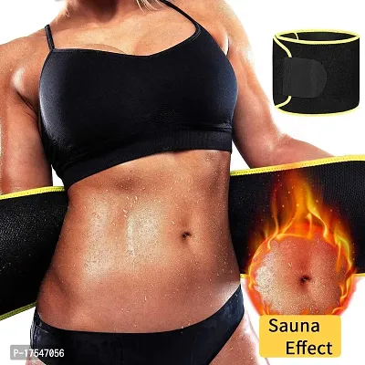 SWEET SWEAT WAIST TRIMMER Unisex (Yellow Logo) Sweet Sweat Premium Waist Trimmer/Tummy Control Belt