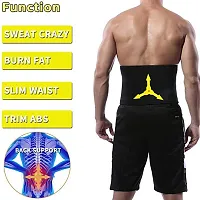 Sweat Belt Black Waist Trimmer Sweat Slim Body Shaper Belt-thumb1