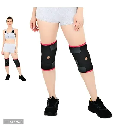 Knee Braces for Knee Pain Women  and  Men Knee Braces for Knee Pain Meniscus Tear, ACL  Arthritis Pain Relief - Knee Sleeves-RED-thumb0